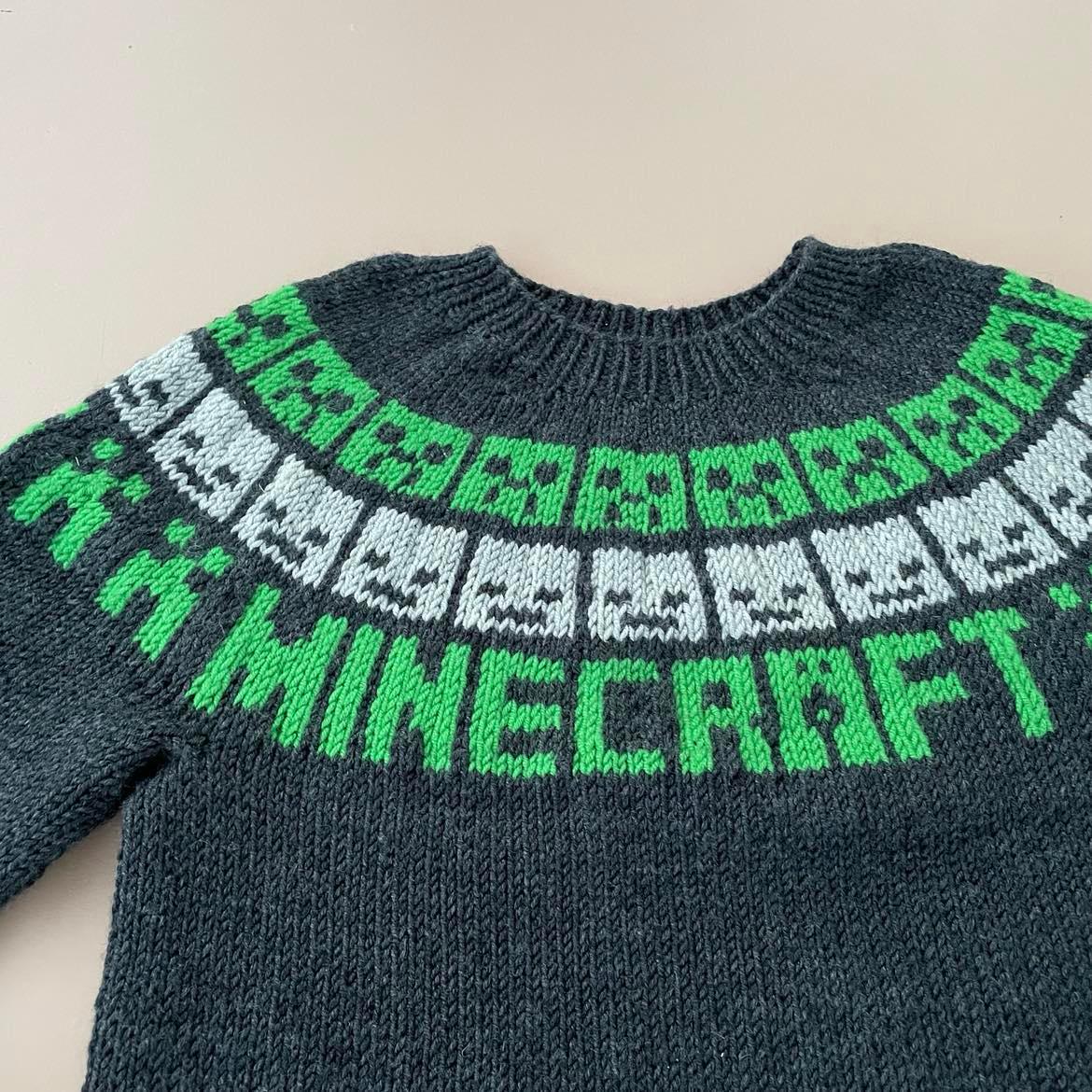 sirene Transportere dødbringende Minecraft sweater – Strikkeholmen